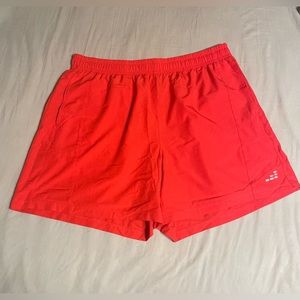 BCG running shorts women’s size large in volcanic red